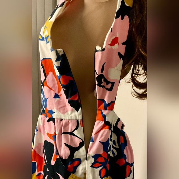 Anthropologie Whit Two Lovely Petal print Cross-Back Dress (Nwot) - Picture 8 of 8